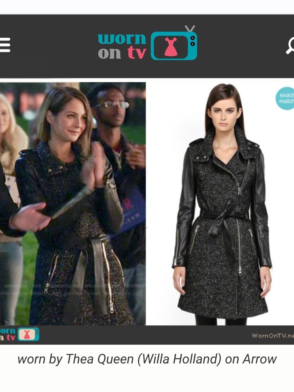 📺Celebrities Mackage Xia Black Wool Belted Trench Coat